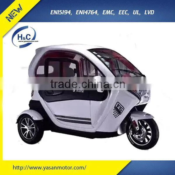 2016 New Design Enclosed 3 Wheel Scooter for Passenger, Three Wheel Passenger Tricycles With Seat