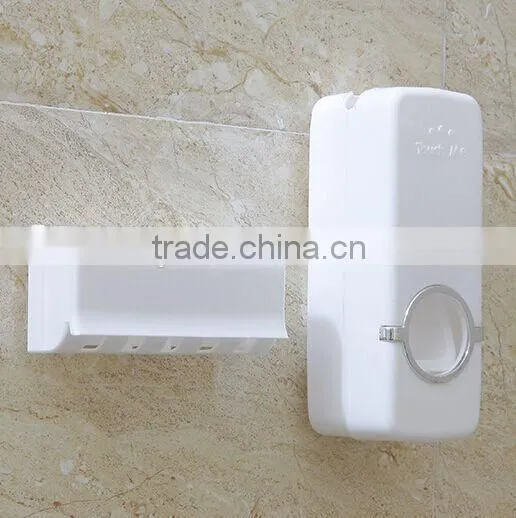 Wash Suppliers Toothpaste Dispenser Automatic Toothpaste Squeezer and Toothbrush Holder Set photo-3