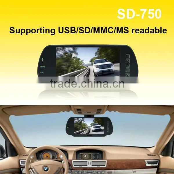 Best Seller 7 Inch TFT LCD Car Rearview Mirror Monitor With Usb sd Bluetooth photo-4