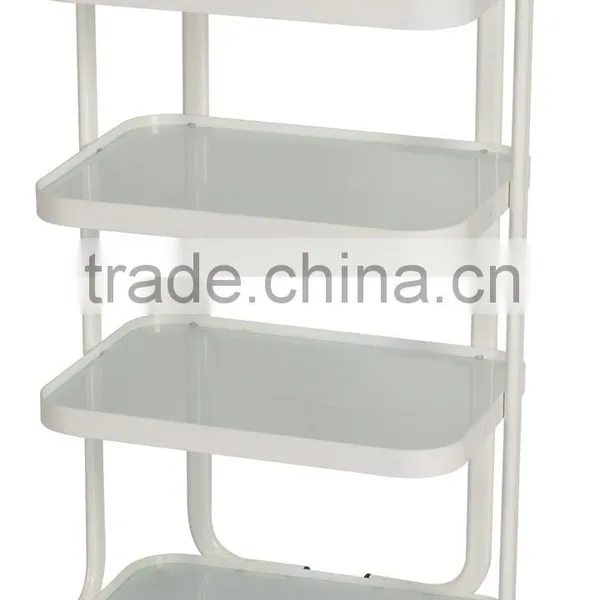Beauty Salon Trolley Hair Salon Trolley With White Color Iron