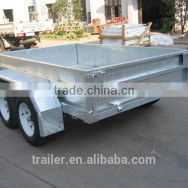 High Quality Hot Dipped Galvanized Heavy Duty 8x5ft Tandem Fully Welded Trailer photo-4