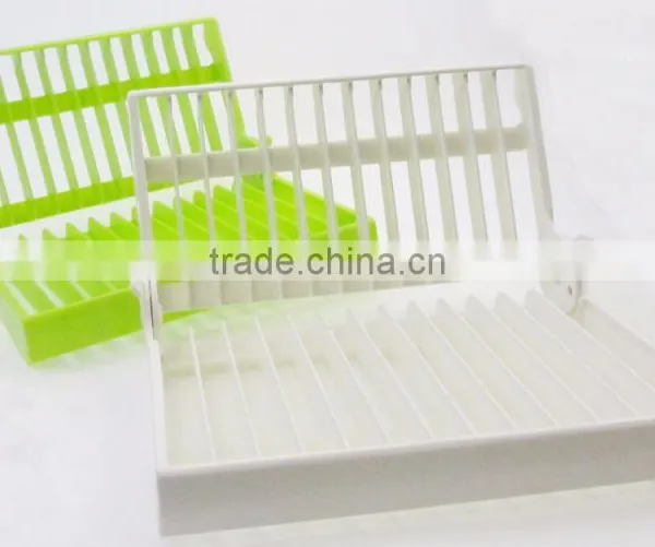 Kitchen Folding Plastic Dish Tableware Drainer Rack photo-4
