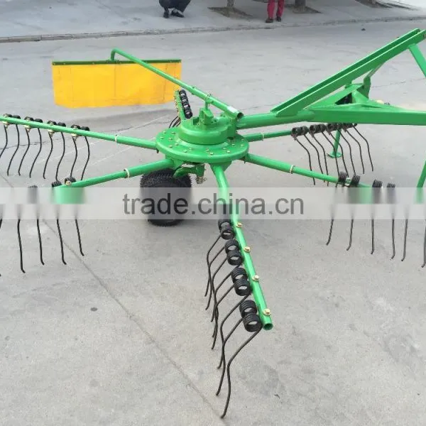 Tractor 3 Point Connection Rotary Wheel Hayrake Wheel Hay Rakes Used to Pick up Straw and Corn Stover photo-2