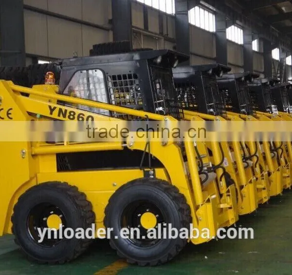 Mini Skid Steer Loade Yineng China YN860 Joy Stick and Fork photo-6