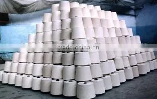 2015 Raw White Natural Indian Contamination Controlled Cotton Ne 40/2 Combed Yarn for Knitting photo-5