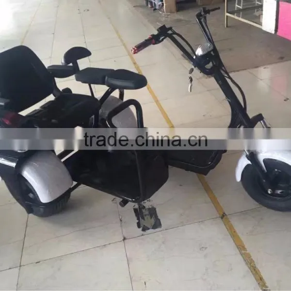 2017 Mini Citycoco 18*9.5 Inch 3 Pneumatic Wheels Electric City Scooter City Coco Motor Cycle With 3 Seats photo-4