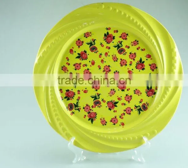New Stainless Steel Decal and Spray Paint Plate Cast Iron Food Storage Dish Enamel Round Dish photo-6