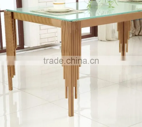 Hign Quality Luxury Stainless Steel Dining Table AH065 photo-3