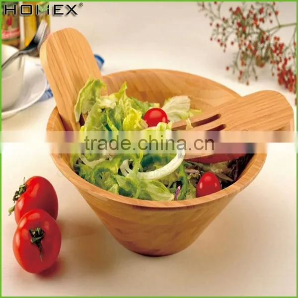 Large Bamboo Salad Serving Soup Bowl/Homex_Factory photo-2
