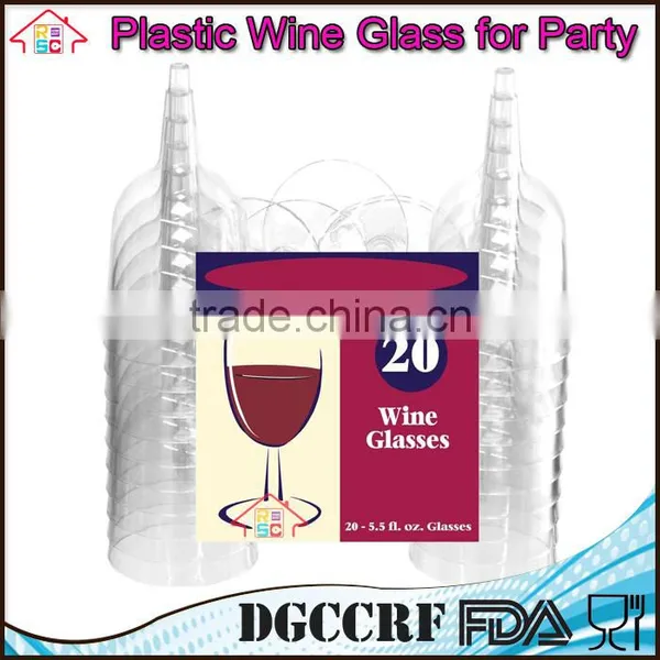 NBRSC Promotional Disposable Party Plastic Wine Glasses Party Drinking Cup Champagne Goblet photo-5