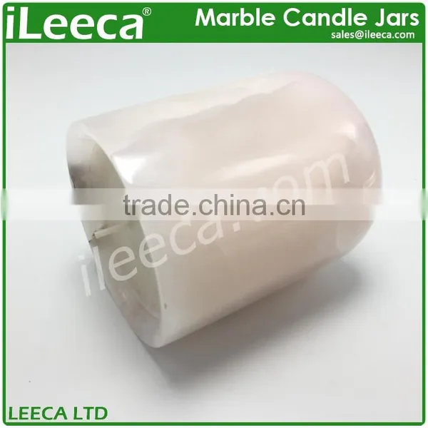 Wholesale Natural Stone Pink Marble Candle Holders photo-4