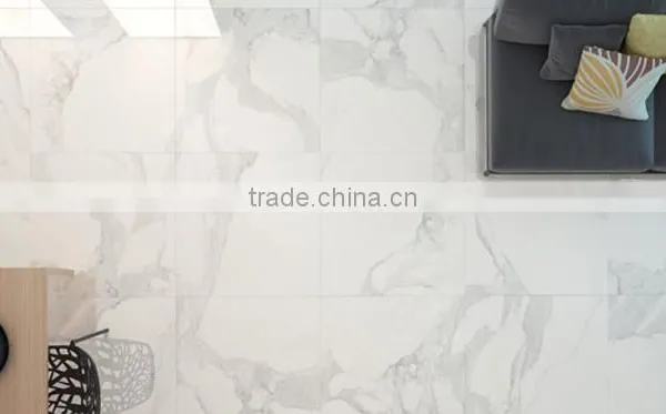 New Model Polished Natural Stone White Marble Tile for Floor photo-2