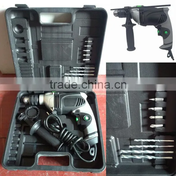 GOLDENTOOL Hot Selling 13mm 710w Aluminum Housing Portable Electric Power Impact Drill Kit photo-4