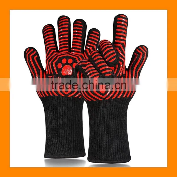 932F Heat Resistant Oven Mitts Kitchen Heatproof BBQ Cooking Grilling Welding Baking Protective Gloves photo-2