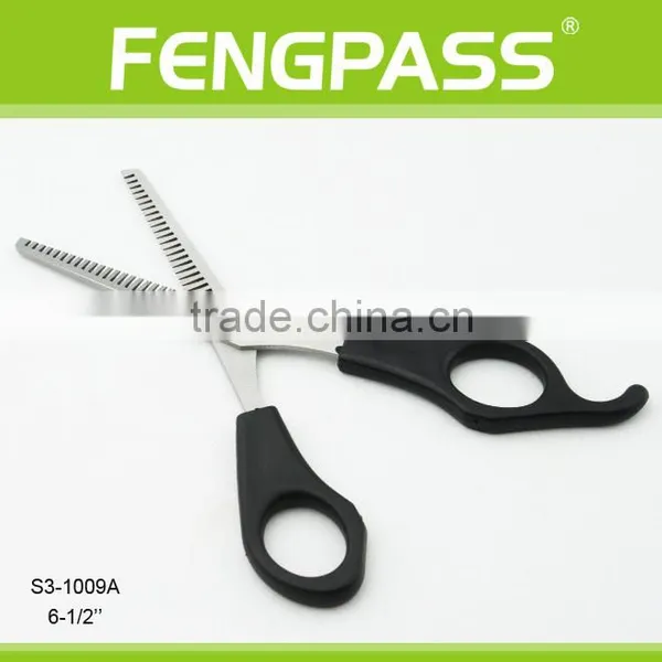 S3-1009A 6-1/2" Inch 2CR13 Stainless Steel With PP Handle Professional Barber Haircutting Scissor Both Side Thinning Scissors photo-2