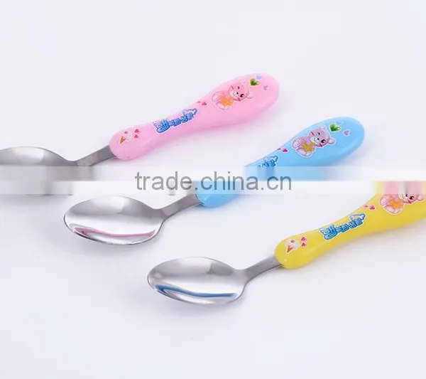 BSX97 Hot Selling Lovely Cheap Stainless Steel Baby Spoon for Feeding photo-2