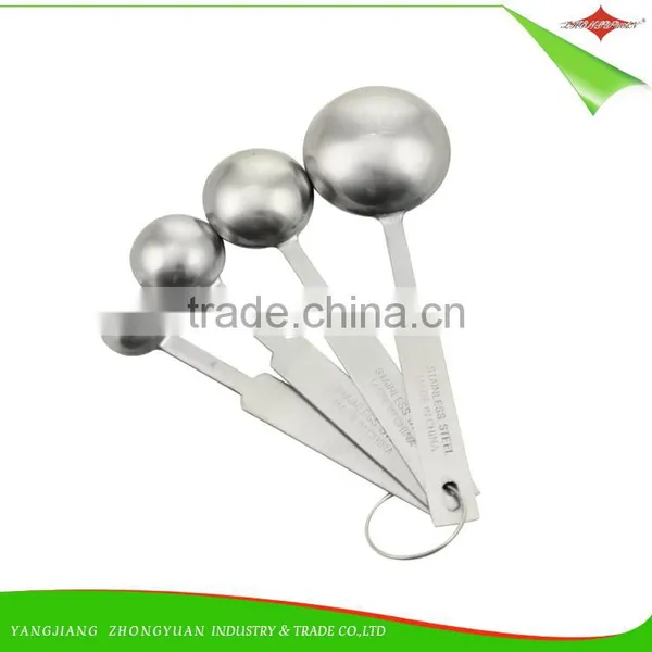 ZY-L2004 Wholesale High Quality 4pcs Stainless Steel Measuring Spoon Set for Cooking Tools photo-2