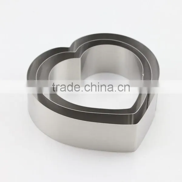 Multifunction Stainless Steel Heart Shape Cookit Cutter Biscuit Cake Mold Set photo-3