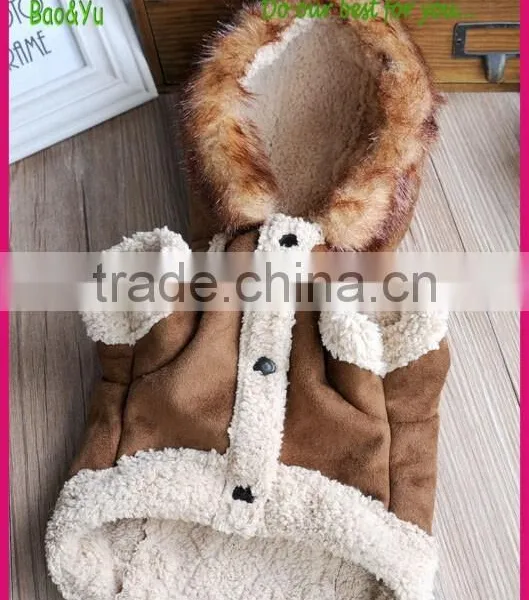 Keep Warm SUEDE Dog Apparel Dog Clothes Wholesale photo-3