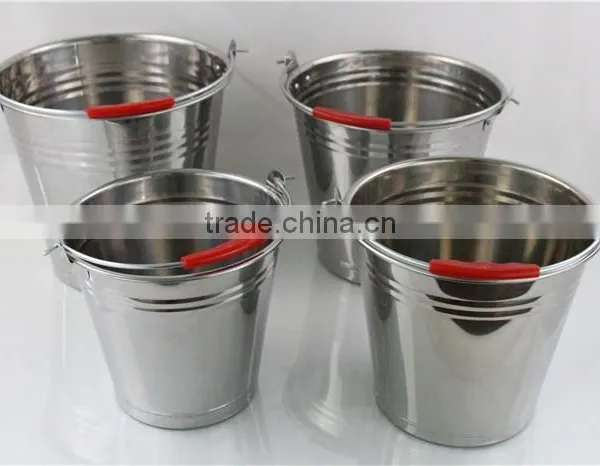 Wholesale Metal Bucket Stainless Steel Champagne Bucket With Lid photo-6