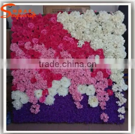 Factory Price Artificial Flower for Wall Decoration Paper Silk Flower Wall for Wedding Supplies photo-6