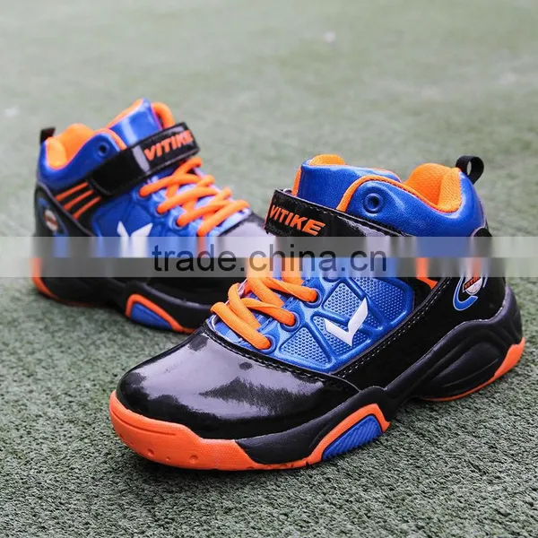 China Brand Sport Cheap Basketball Shoes Sneakers Sample for Children, High Top Kids Basket Ball Shoe for Girls Boys Best photo-6