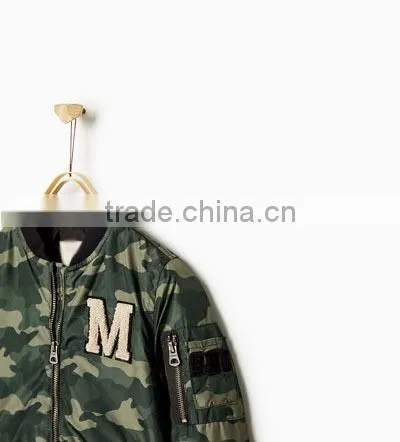 Custom Boys Camo 100% Polyester Bomber Jacket for Kids photo-6