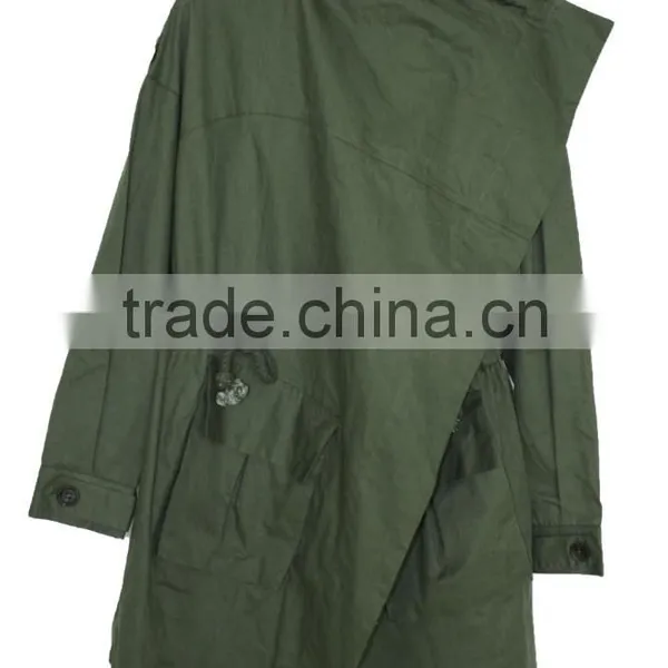 2014-2015 Ladies Trench Coats Green Fashion Spring Trench photo-3