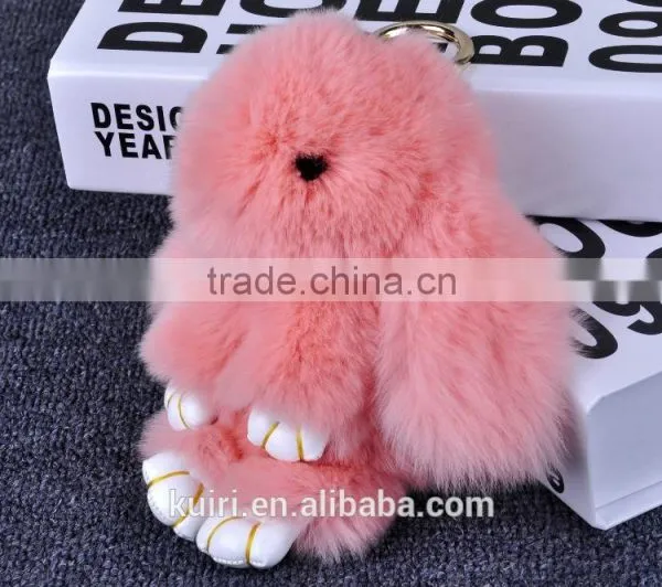 2017 Hot Sales Type Funny Rabbit Fur Dolls Bag Charms Woman Rex Rabbit Fur Poms Colourful Bag Pendant photo-6