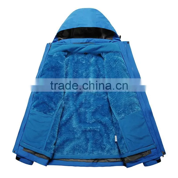 Men's Blue Thick Outstanding Softshell Jacket With Low Price photo-3