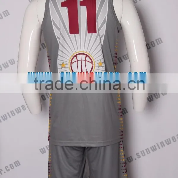 Latest Basketball Jersey Design 2016 Sublimation Good Quality Uniforms Basketball Training Wear photo-6