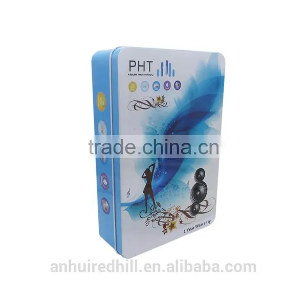 Small Product Packaging Box Custom Logo Rectangular Tin Boxes for Packaging Chocolate/candy Packaging photo-2