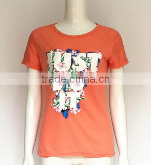 Summer Fashion Trend Letters Printed Slim Women T-shirt photo-5