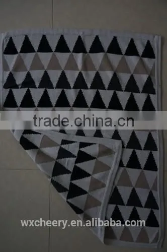 Super Soft Bamboo /cotton Knitted Baby Wool Throw Blanket