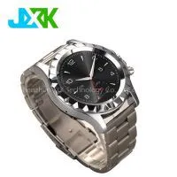 Heart Rate Monitor Round Screen Waterproof Leather and Metal Band S2 Bluetooth Smart Watch