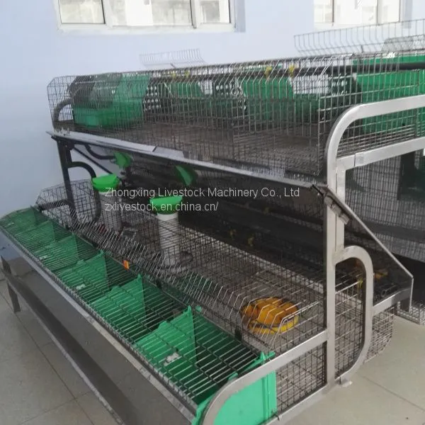 Automatic Rabbit Breeding Cages 2 Tiers, 18 Mother Rabbit Cages and 18 Breeding Boxes photo-4