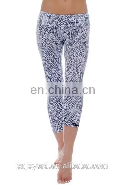 High Quality Snakeskin Printed Yoga Legging Jeggings /sex Leggings for Women