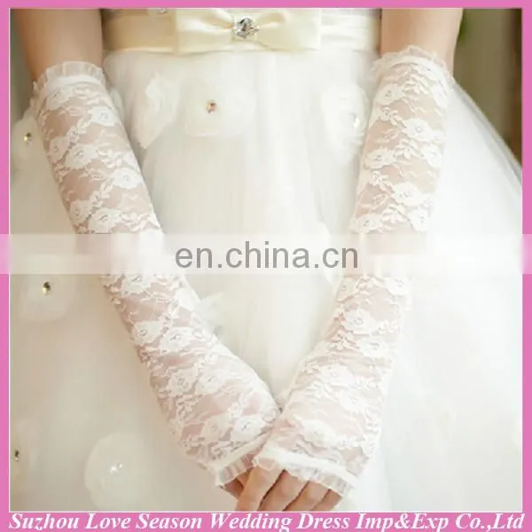 WG0005 Bridal Wedding Wear Elbow Length Lace Gloves