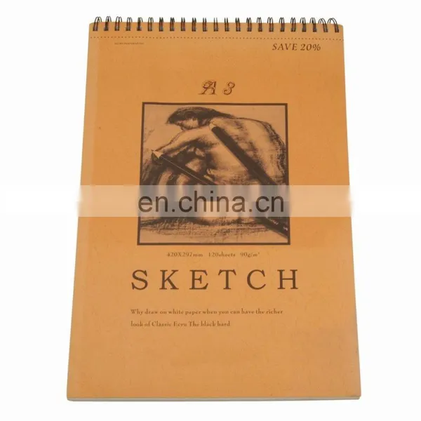 Good Quality Peforated Wire Bound Coloured Cover Sketch Pad photo-3