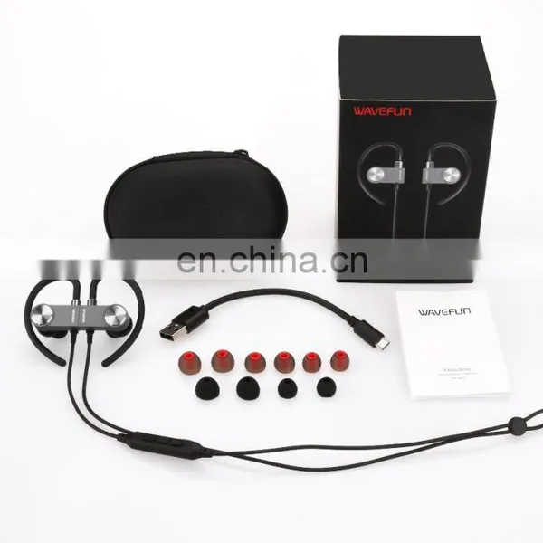 Wavefun X-Buds Metal Bluetooth Headsets Wireless Earbuds CSR8645 Magnet Headphone APT-X Tec Sweatproof Earphone 8hrs Music Time photo-5