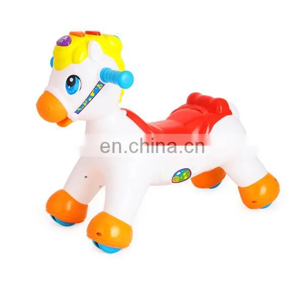 Plastic Educational Rocking Horse Electric Toy With Music photo-3