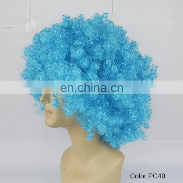 Light Blue Crazy Party Fluffy Wig PC40 photo-2