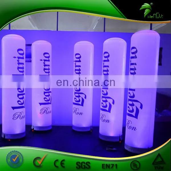 Custom Inflatable Led Totem , Advertising 3m High Inflatable Lighting Changing Tube photo-2