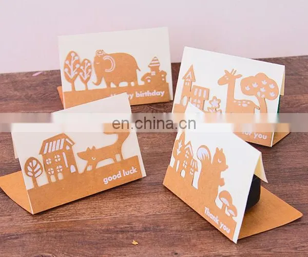 Cheap Fashion Animal Bulk Greeting Cards Thanks You Teachers Day Greeting Card photo-6