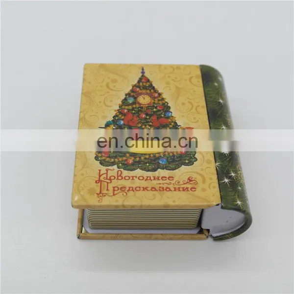 Custom Metal Tin Book Box/book Shape Tin Can Metal Box photo-2