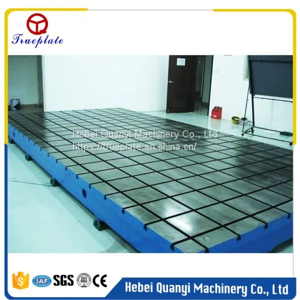 HT200-300 Cast Iron High Precision Welding Surface Plate With T-slot