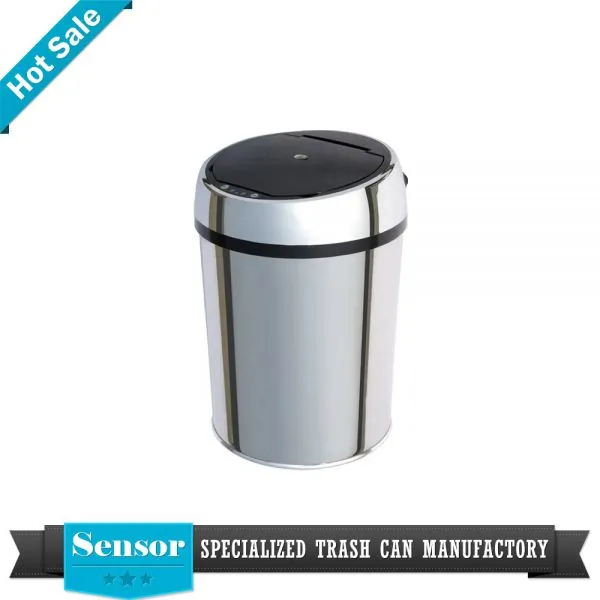 OEM & ODM Custom Design Colored Trash Can Dust Garbage Stainless Steel 6L 9L 12L Sensor Waste Bin photo-3