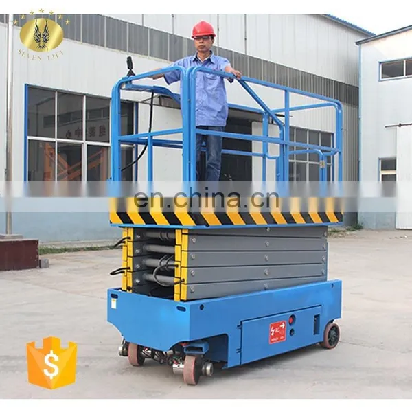 7LGTJZ Shandong SevenLift Cheap Scissor Hydraulic Battery Auto Ladder Automobile Elevators Lift photo-2