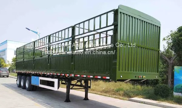 Three-axle Stake Semi Trailer/stake Semi Trailer/storage/stake Truck/stake High Bed Cattle Semi Trailer/ Semi Trailer photo-2