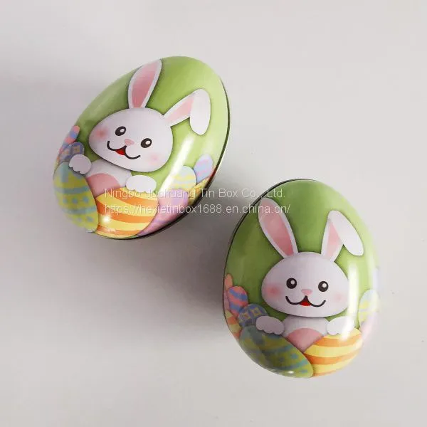 Chocolate & Cake Surface Debossing Shapes Flat Cookie Tin Easter Goose Eggs photo-2
